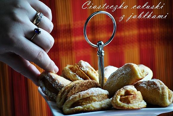 Ciasteczka całuski z jabłkami i ciekawym odkryciem