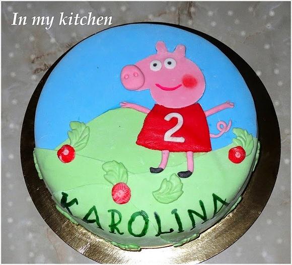 Świnka peppa tort dla karolinki