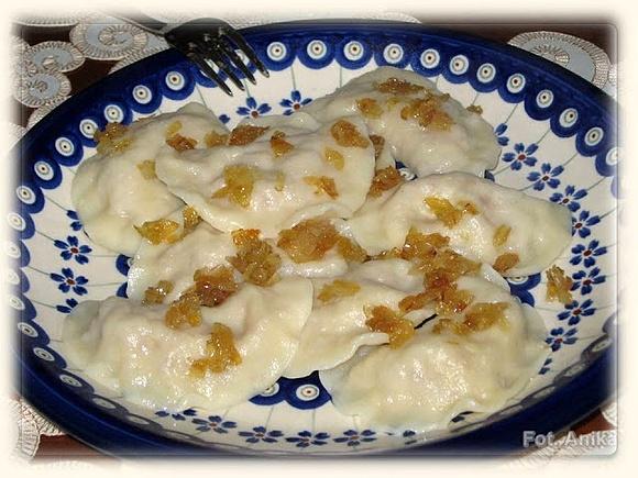 Pierogi małopolskie z kaszą gryczaną i twarogiem