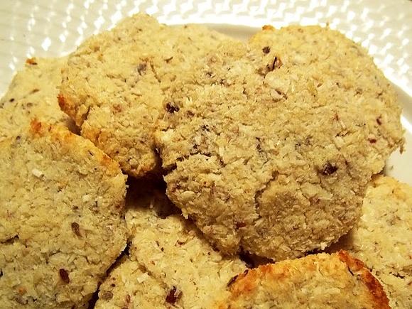Ciasteczka kokosowo-okarowe bezglutenowe bezcukrowe