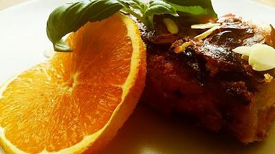 Pomarańczowy pudding chlebowy dla Sisi