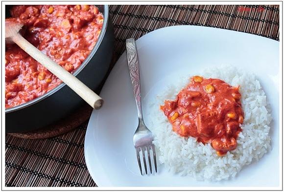Curry z kurczaka i kukurydzy