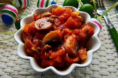 Ala bigosik z pieczarkami