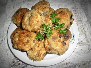Drobiowe kotlety z pieczarkami