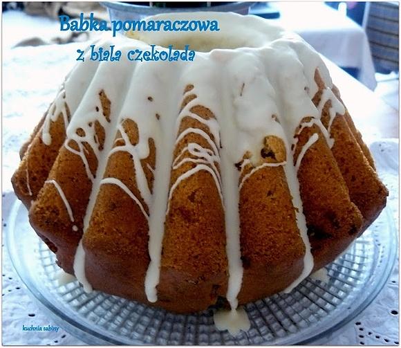 Babka pomarańczowa z białą czekoladą