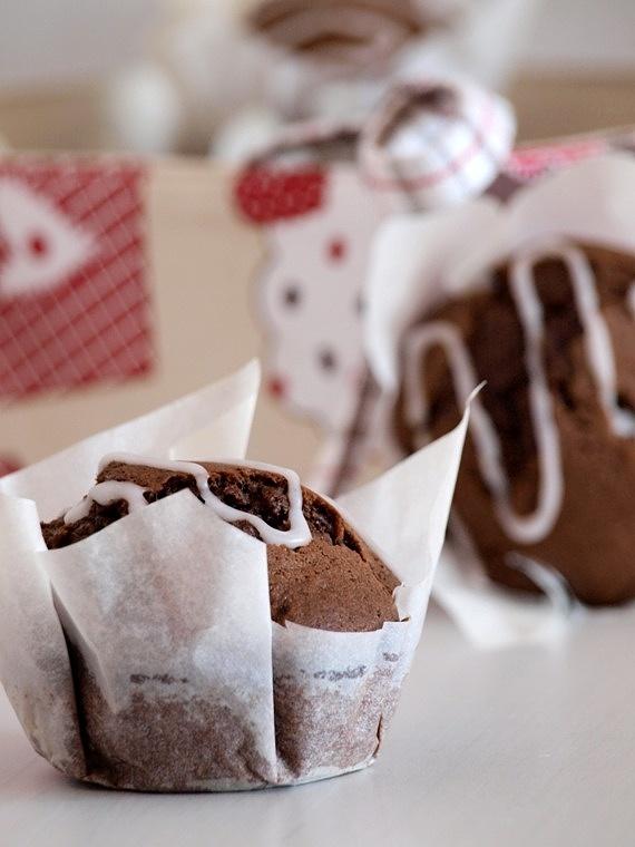 Muffinki Murzynki z powidłami