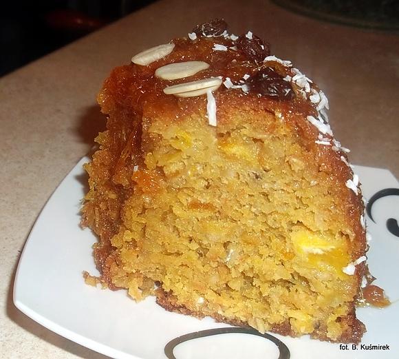 Marchewkowo-pomarańczowa babka z pomadą z pomarańczy