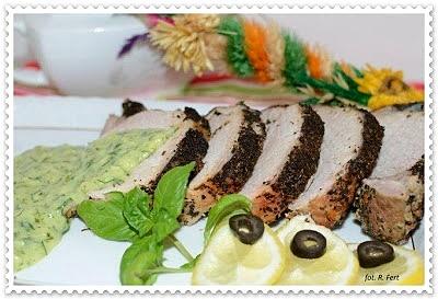 Schab w wiosennym sosie