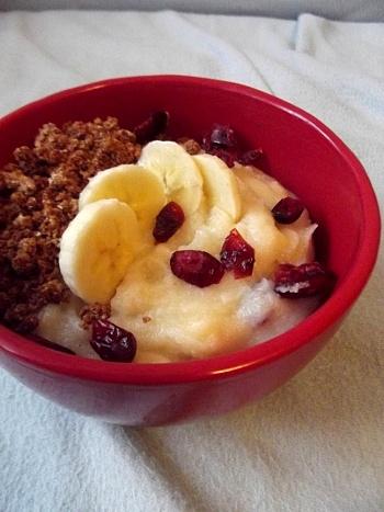 Bananowa manna na mleku ryżowym