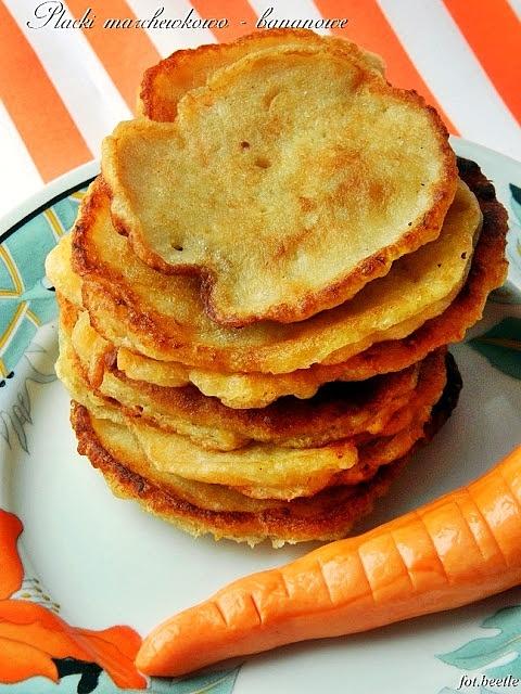 Placki marchewkowo-bananowe na śniadanie i obiad