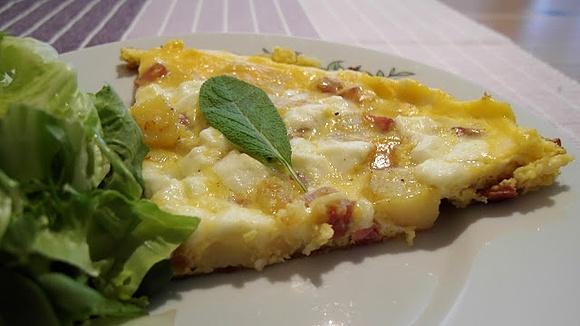 Małopolata - frittata z krakowskim bundzem i szałwią