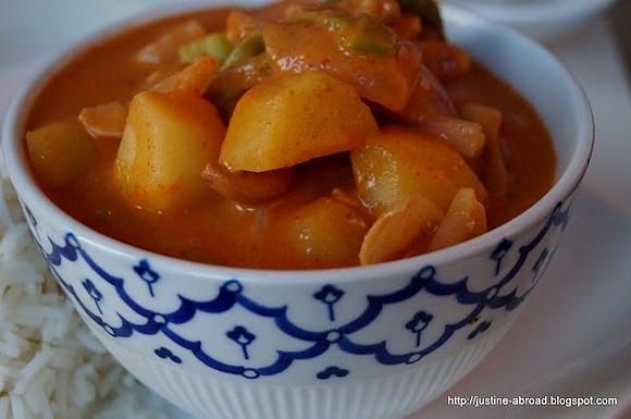 Massaman curry Tajlandia