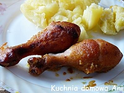 Udka miodowo-musztardowe z przyprawami