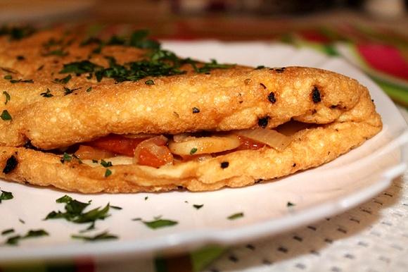 Tortilla catalana hiszpański biszkopt z patelni