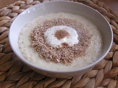 Owsianka waniliowa z otrębami na kolację - dieta
