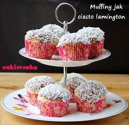 Muffiny jak ciasto lamington