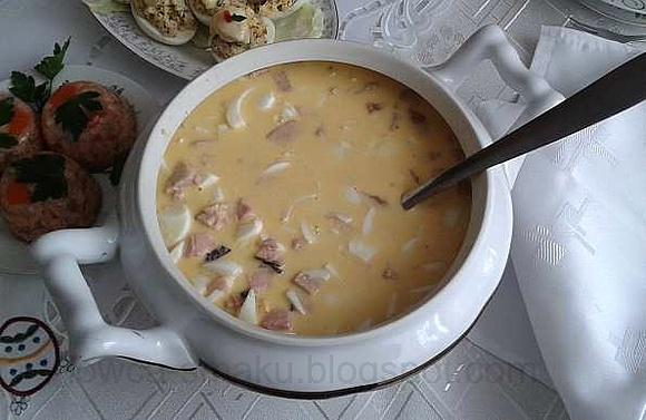 Zupa wielkanocna z jajek