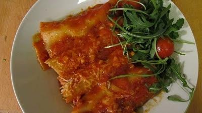 Cannelloni z mięsem i pomidorami