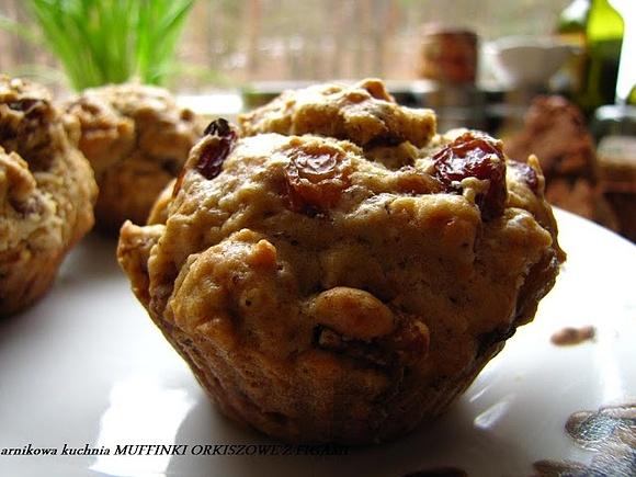 Muffinki orkiszowe z figami