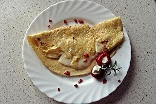 Omlet na pikantnie z mozzarellą