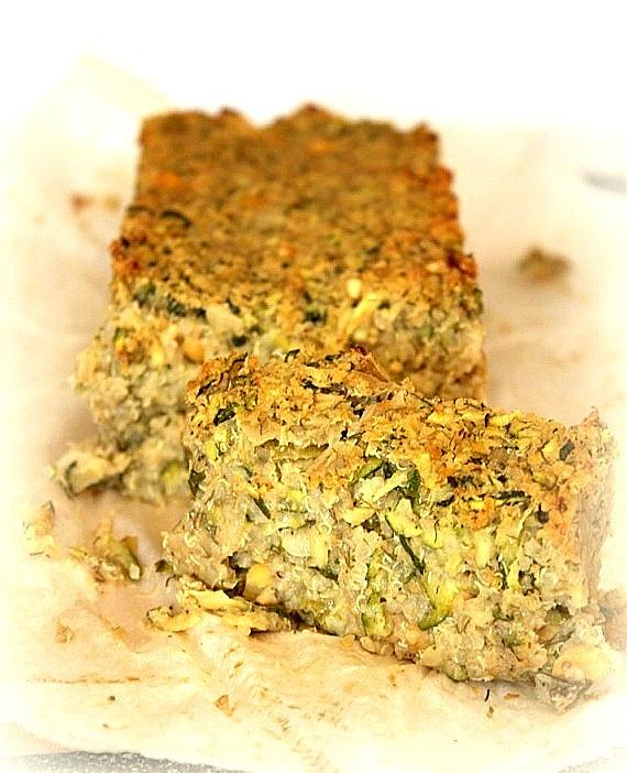 Pasztet z cukinii i quinoa przepis wegetariański bezglutenowy