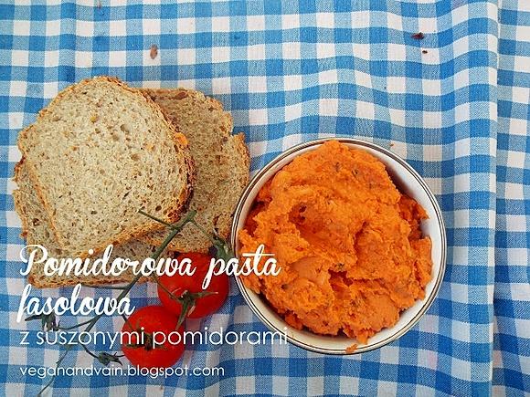 Pomidorowa pasta fasolowa z suszonymi pomidorami