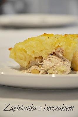 Zapiekanka z indyka i kurczaka z pieczarkami