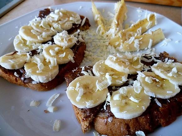 Przypływ energii dzięki kanapkom z Nutellą i bananem