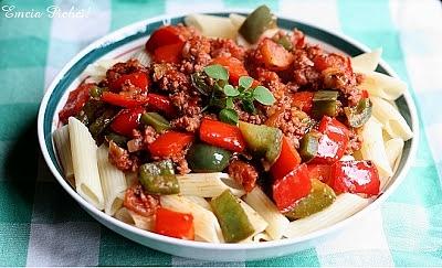 Penne z papryką