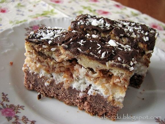 Ciasto z kokosem i jabłkami