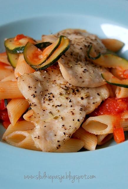 Penne z kurczakiem