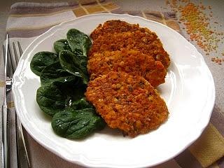 Pikantne kotleciki z soczewicy i kaszy jaglanej
