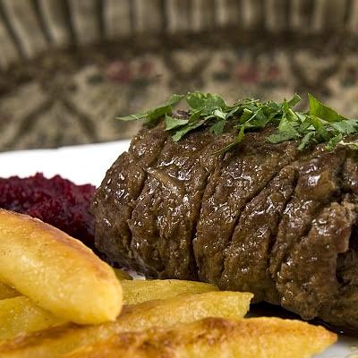 Rolada śląska i modra kapusta