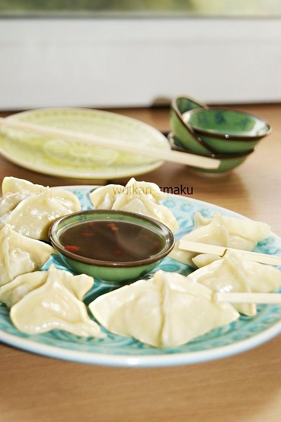 Pierożki dim sum gotowane na parze