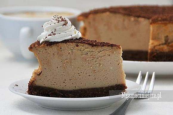 Sernik tiramisu z likierem Baileys i kawą