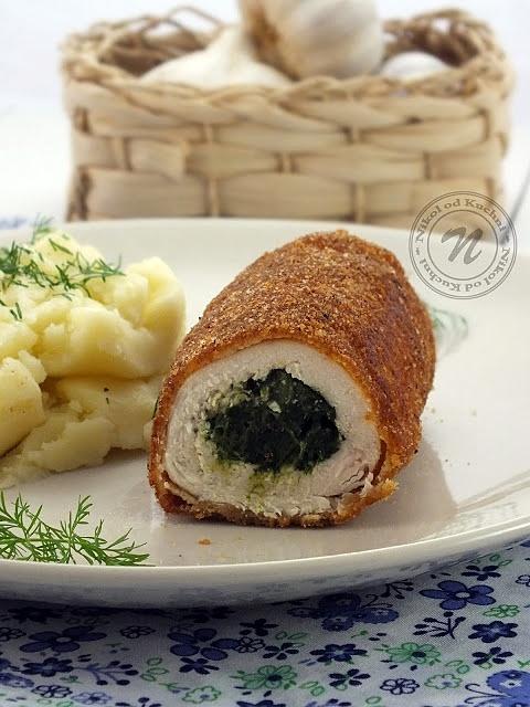 Roladki z kurczaka ze szpinakiem i mozzarellą
