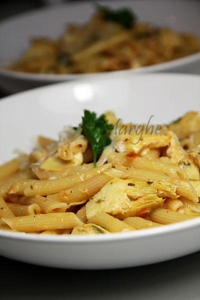 Makaron z karczochami