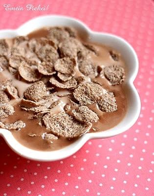 Domowe mleko czekoladowe z bran flakes