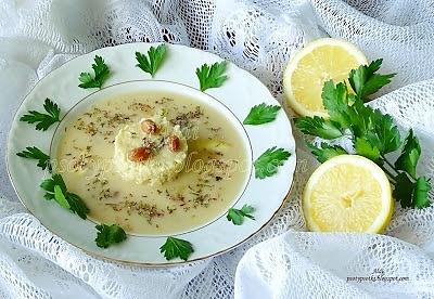 Zupa cytrynowa z kaszą jaglaną