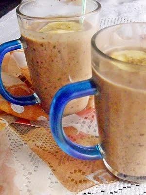 Waniliowe smoothie z banana i suszonych śliwek - pierwszy raz