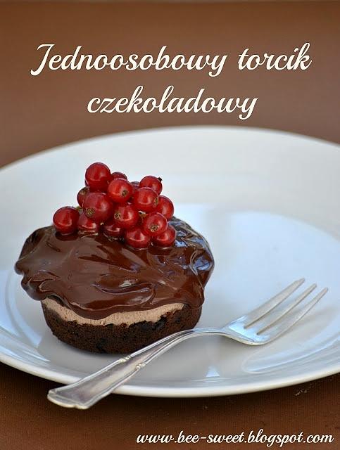 Jednoosobowy torcik czekoladowy