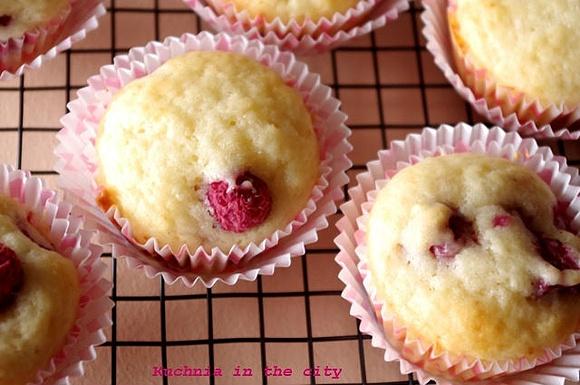 Muffiny z malinami