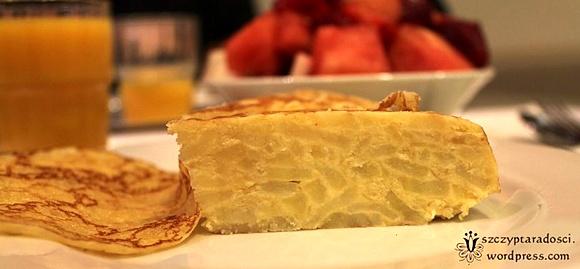 Tortilla hiszpańska z ziemniakami i cebulą