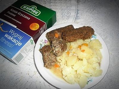 Krokieciki gryczane bez mięsa z suszonymi grzybami