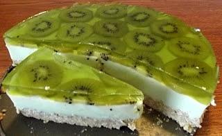 Green cake z kiwi