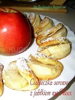 Serowe ciasteczka z jabłkami