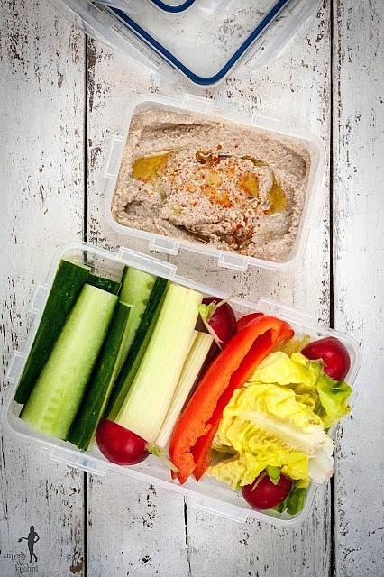 Hummus bez czosnku niskotłuszczowy do pracy