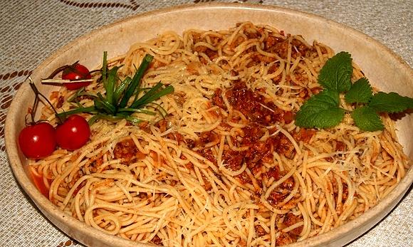 Łopatkowe spaghetti według Buni