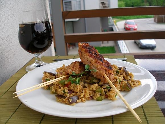 Adana Kebab z kaszą pilavlik bulgur