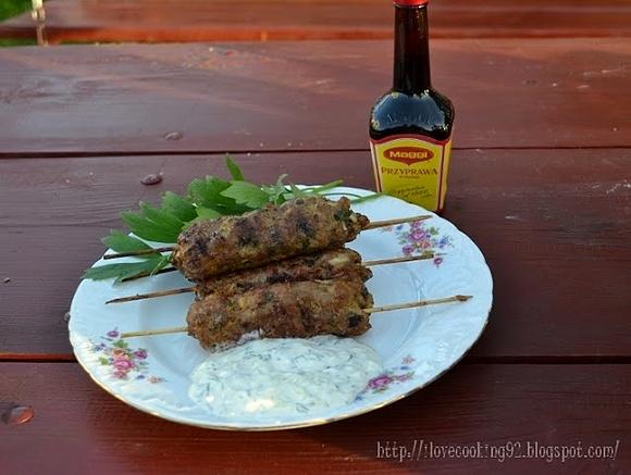 Grillowane kebabiki z sosem Tzatziki